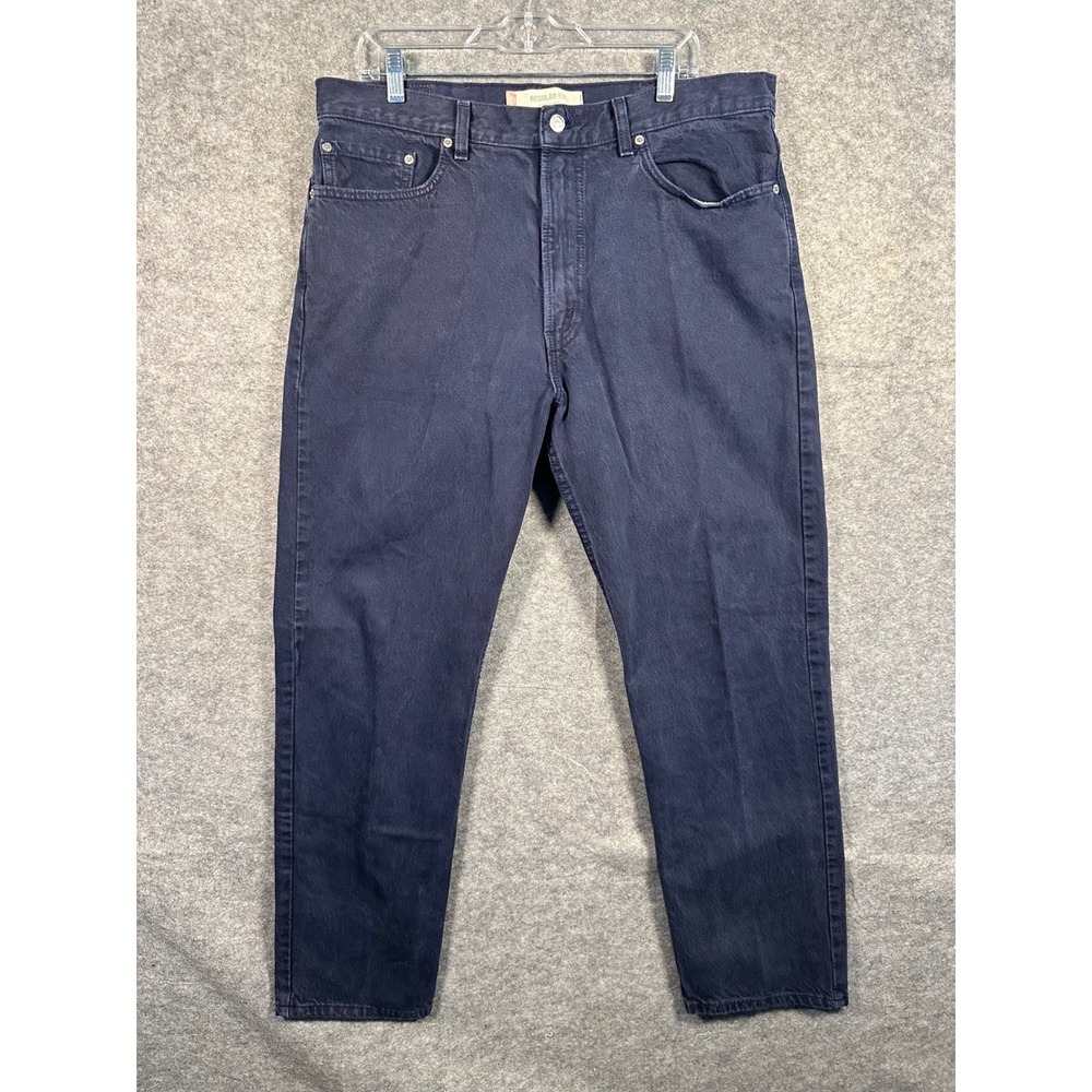 Vintage Levi's 505 Regular Fit Jeans Men's W38‎ L32 Blue Denim Made in the USA